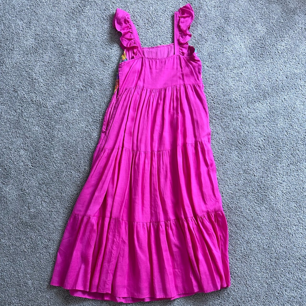 J.Marie Maxi Dress w/ Floral Stitching NWOT - Picture 4 of 5